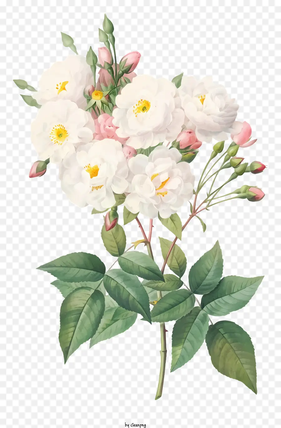 Белые Розы，букет PNG