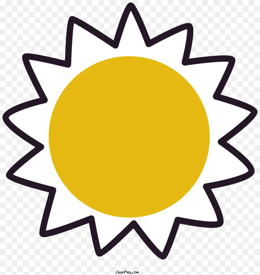 Солнце，желтый PNG