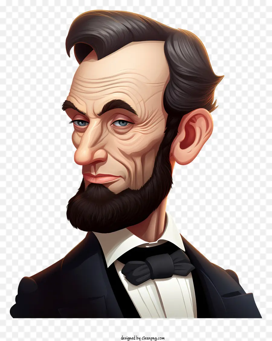 Авраам Линкольн，персонажа из мультфильма PNG