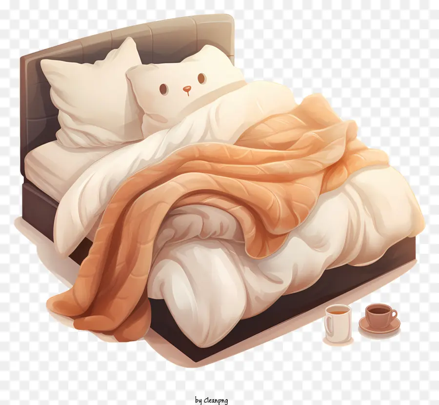 Кровать，Blanket PNG