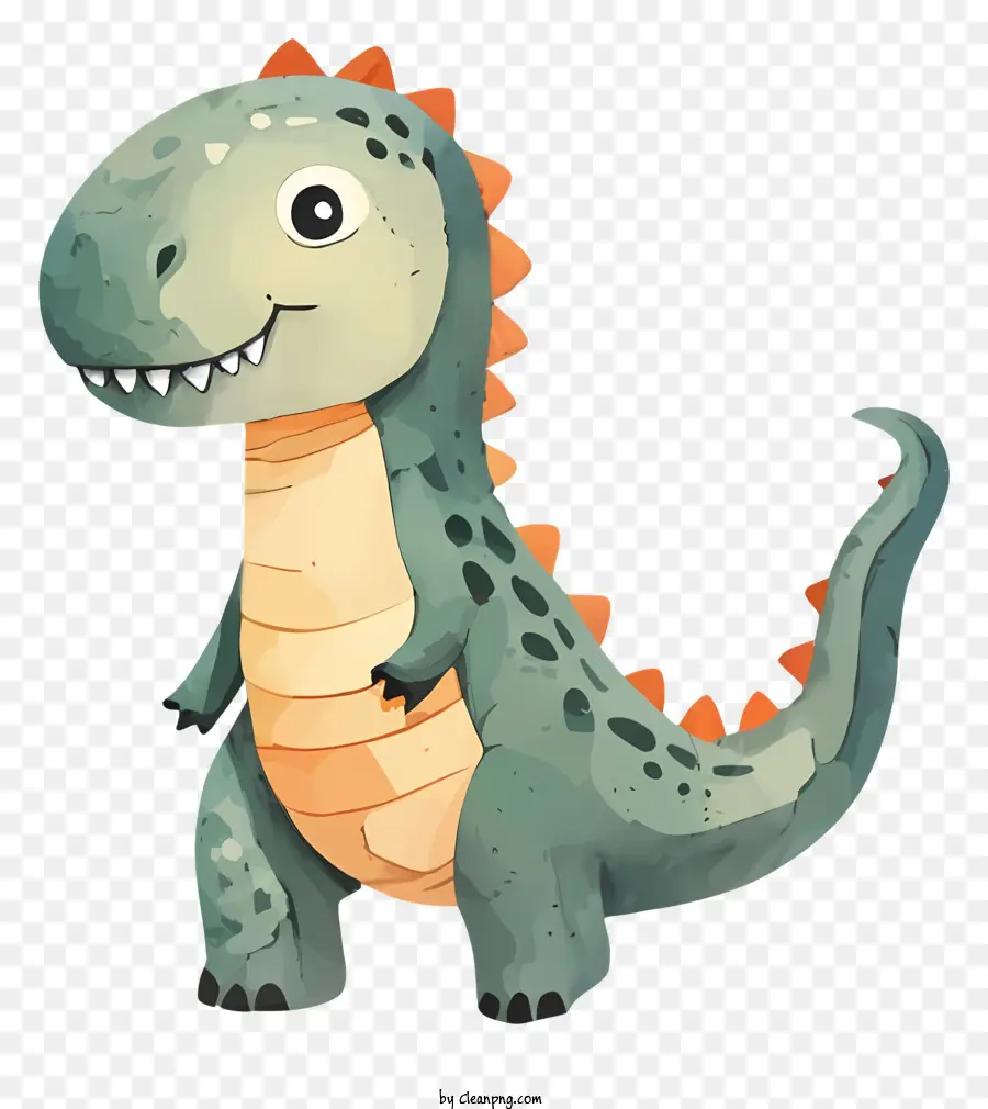 мультфильм Динозаврик，дружелюбный динозавр PNG