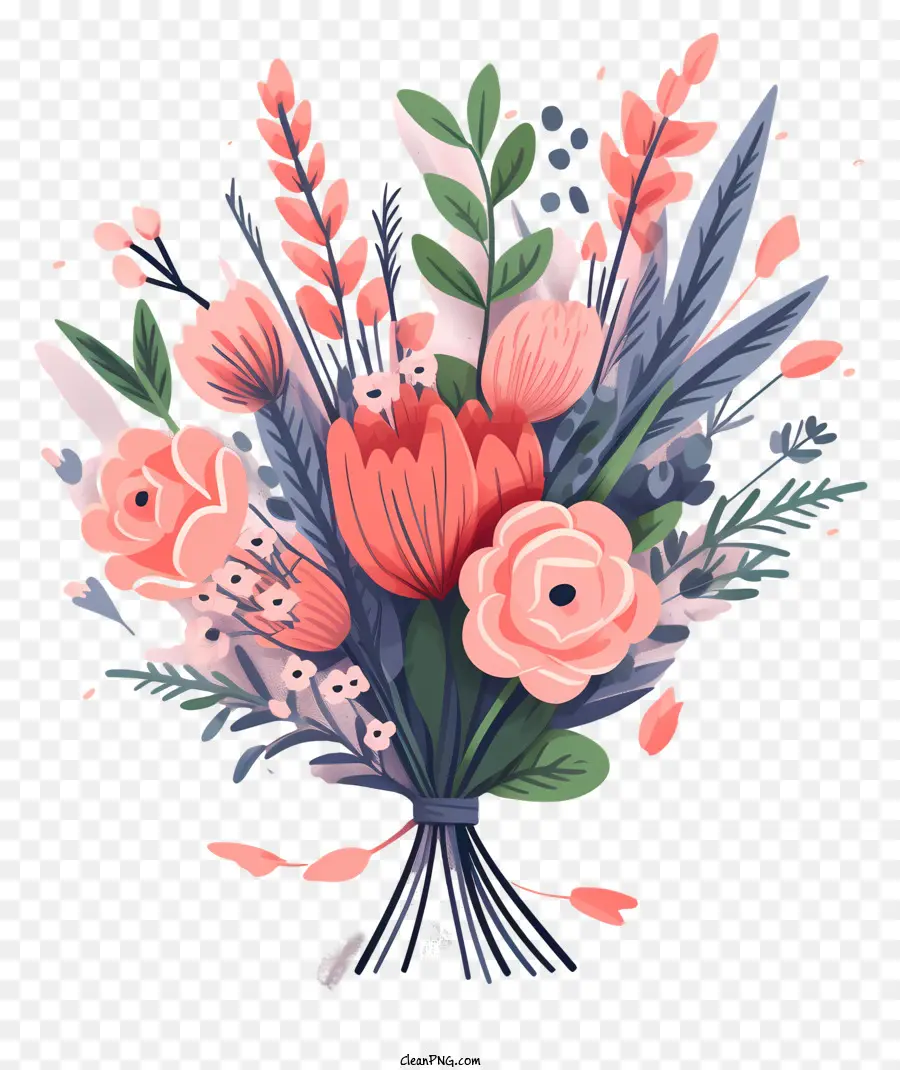 Bouquet Of Flowers，Розы PNG
