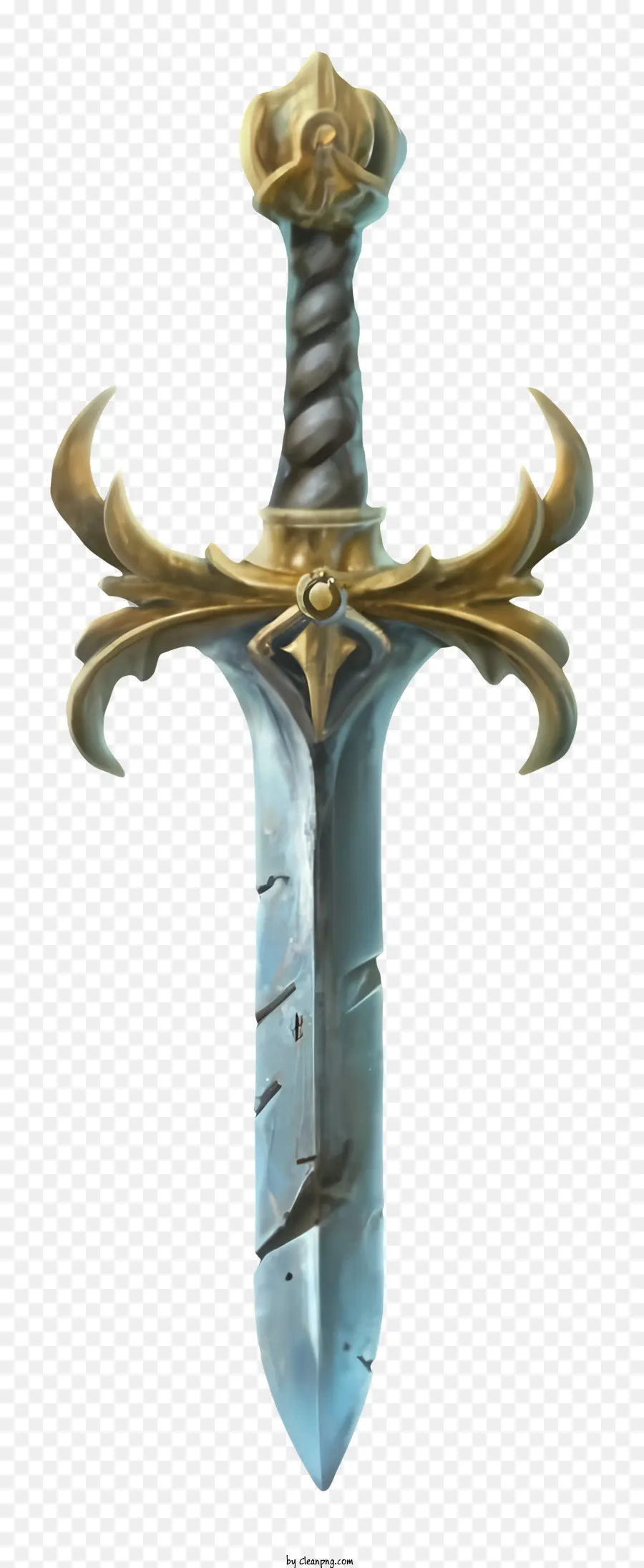 Sword，золотая ручка PNG
