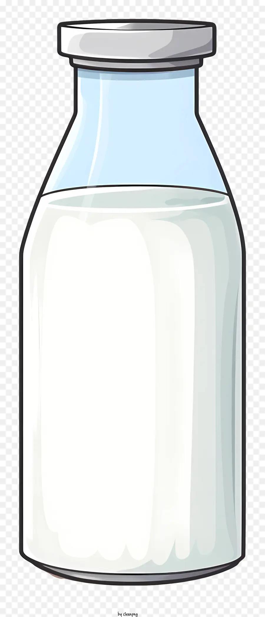 стеклянная бутылка，молоко PNG