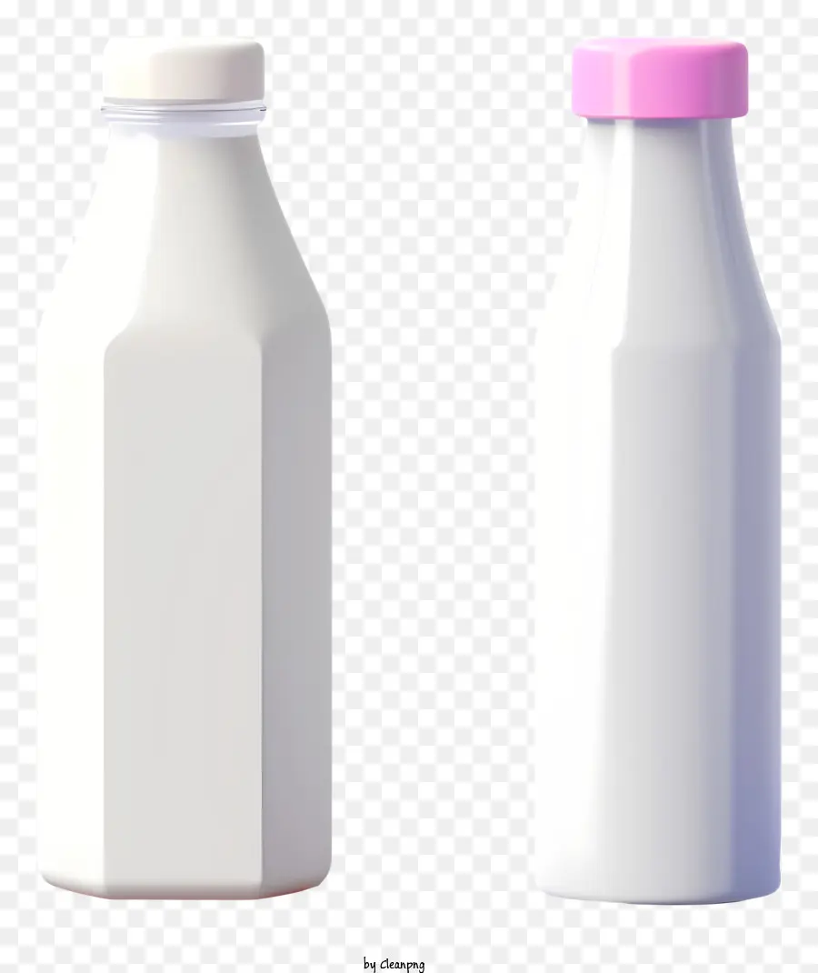 Прозрачные пластиковые бутылки，Молоковые бутылки PNG
