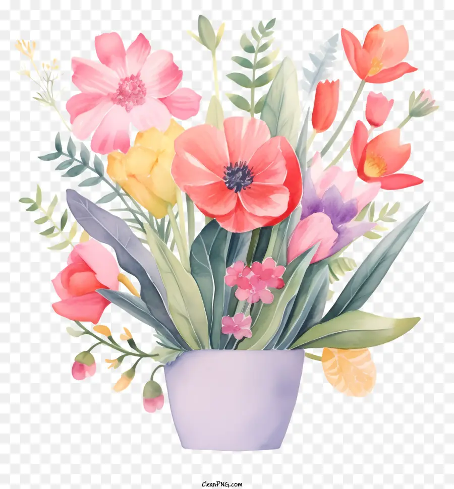 красочный букет，цветочная композиция PNG