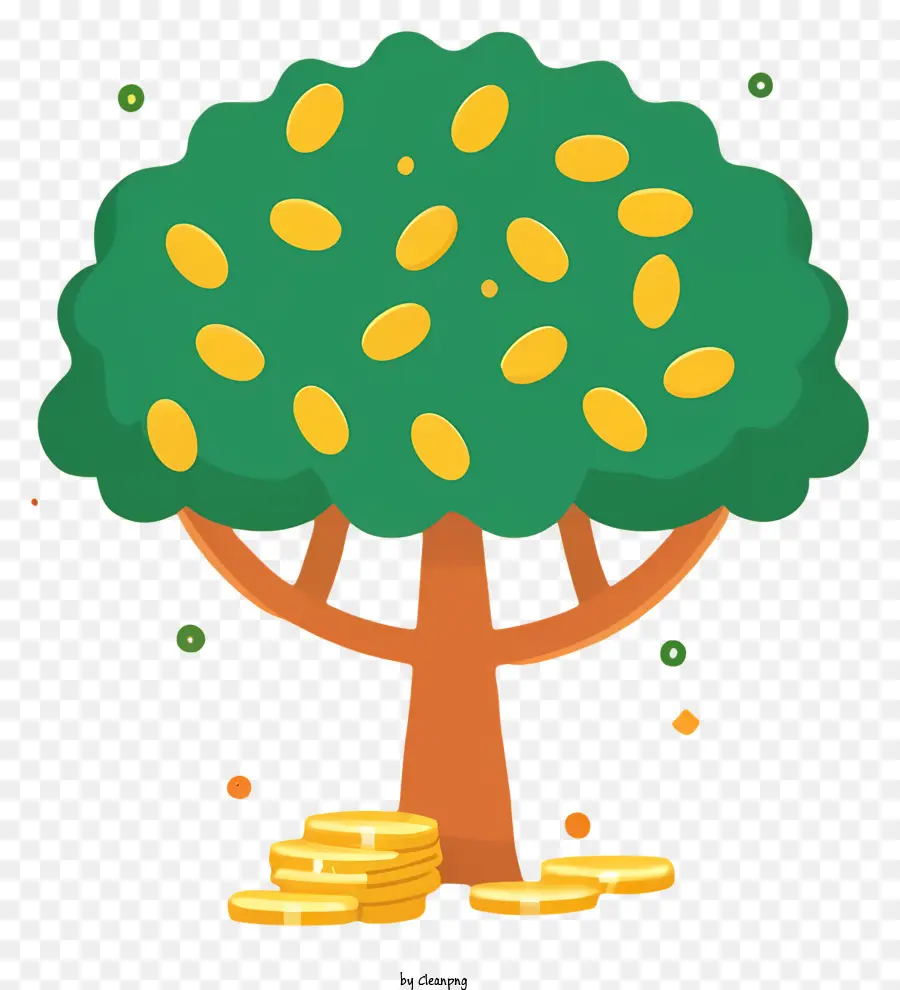 золотое дерево，монетное дерево PNG