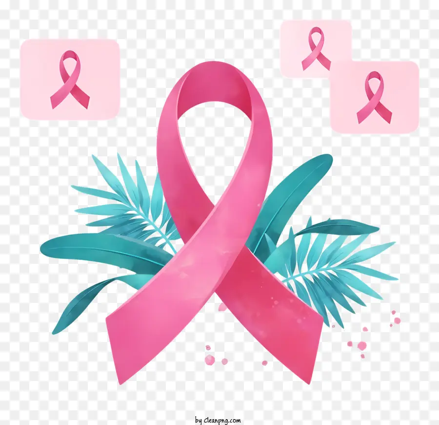 Рак молочной железы，розовая лента PNG