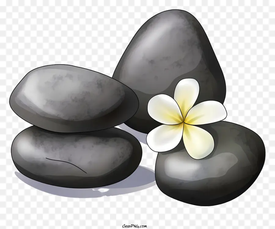 камни，черный фон PNG