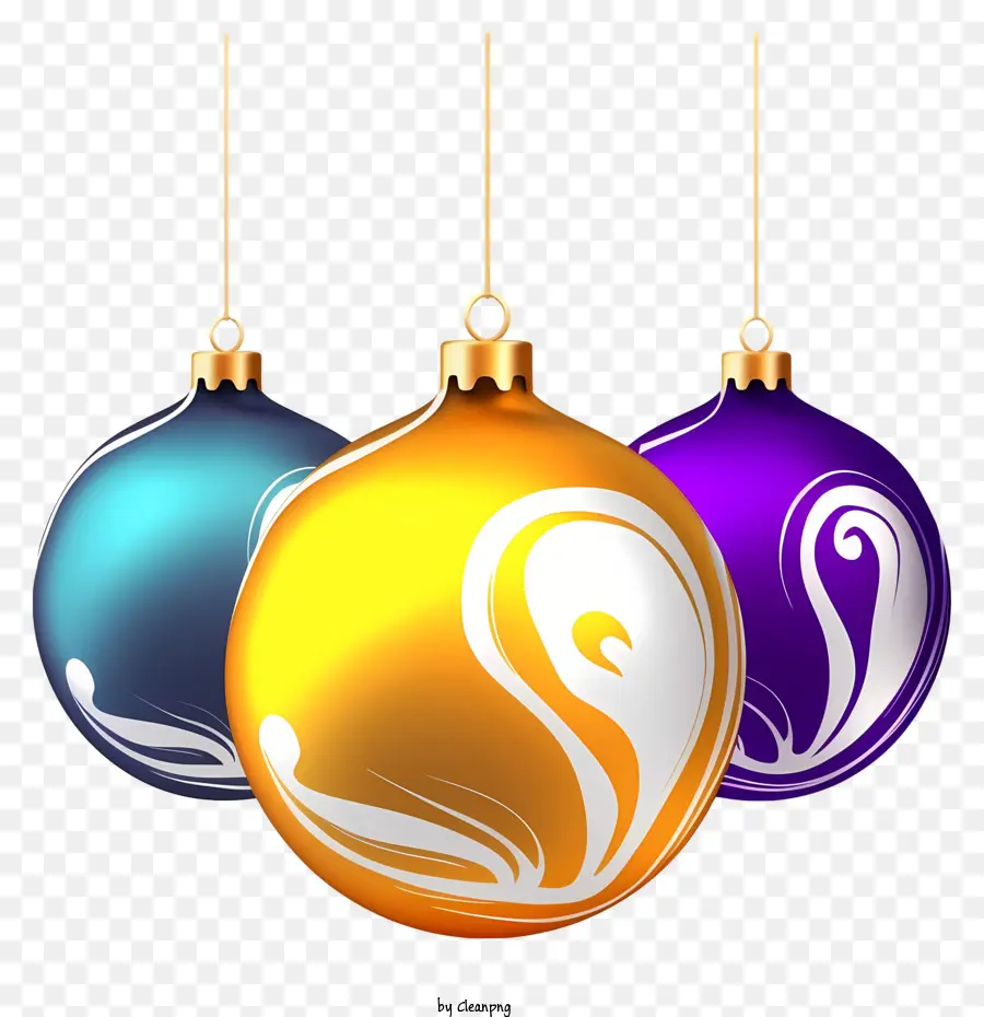 Christmas Ornaments，Главный дизайн PNG