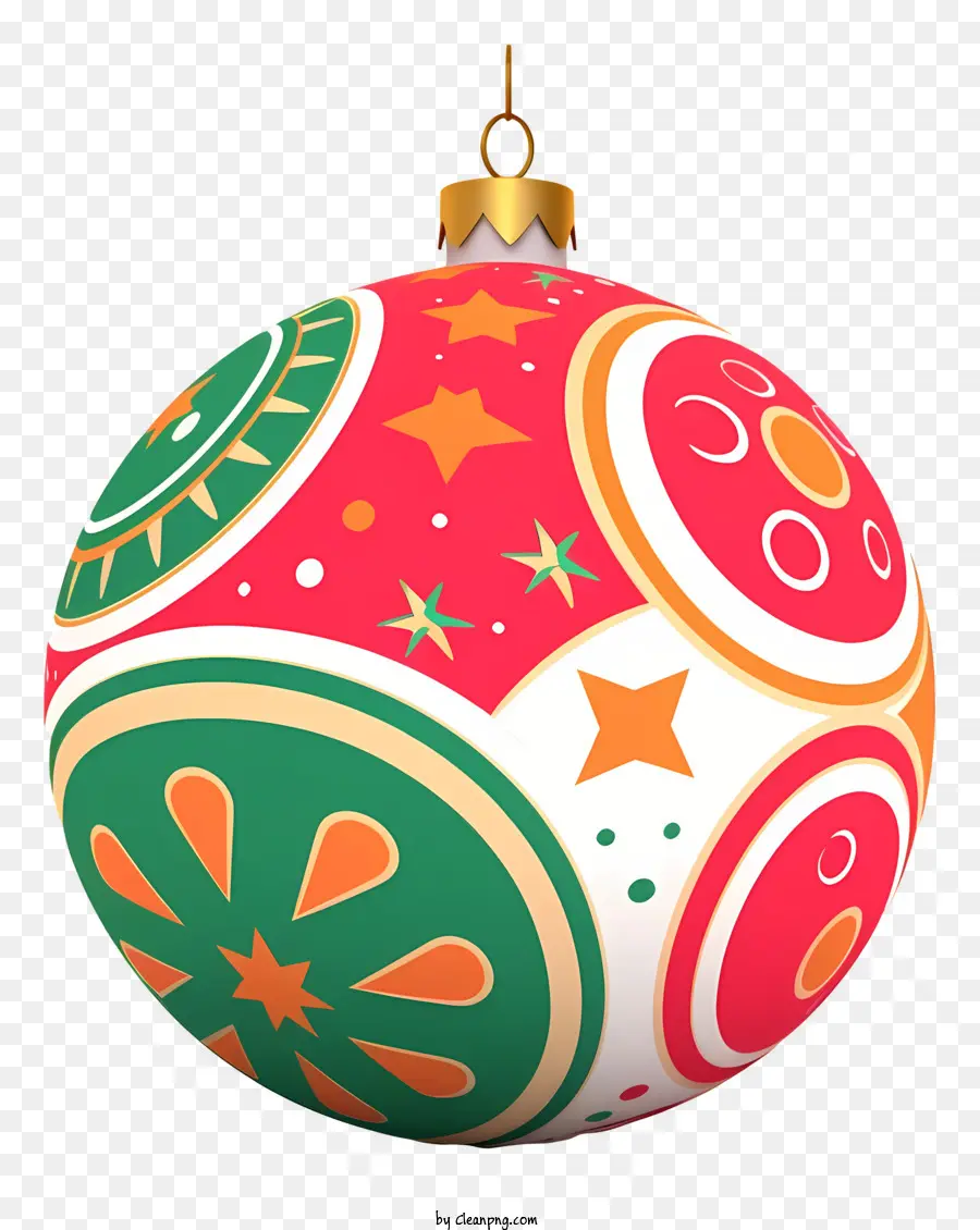 Рождественские украшения，красочный дизайн PNG
