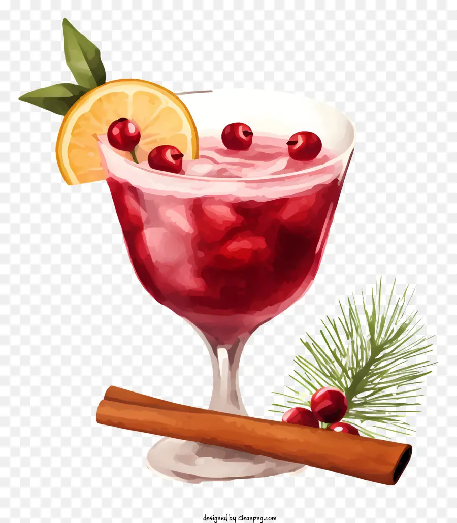 Красный коктейль，фруктовый сироп PNG