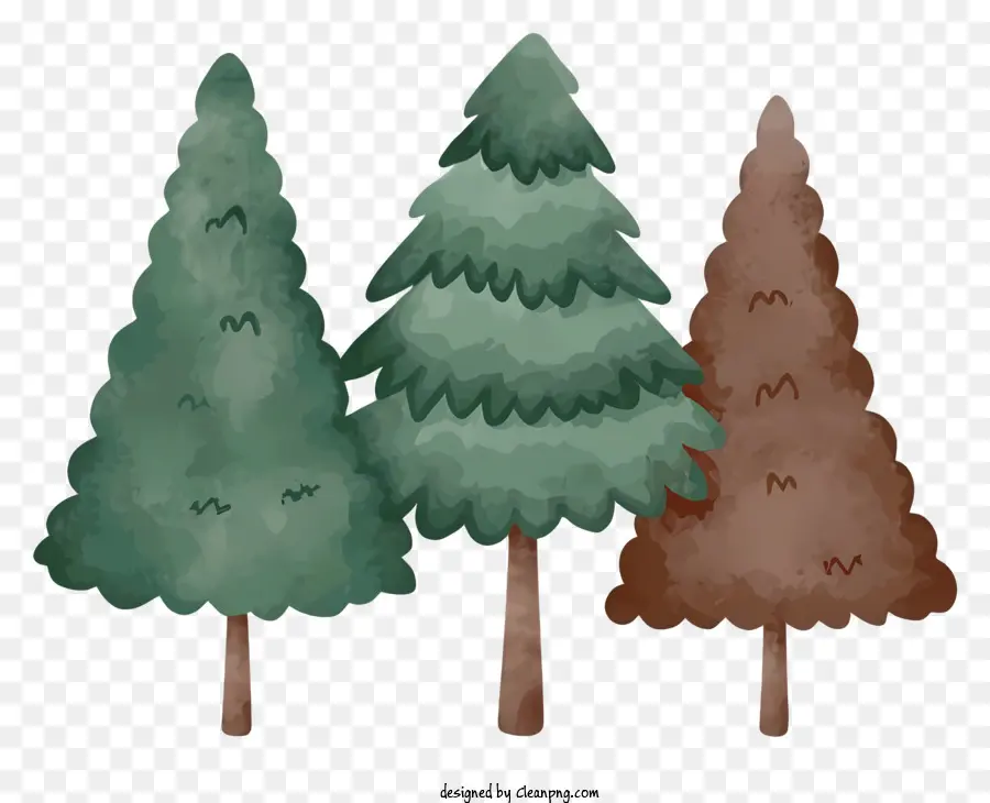 высокие деревья，тонкие деревья PNG