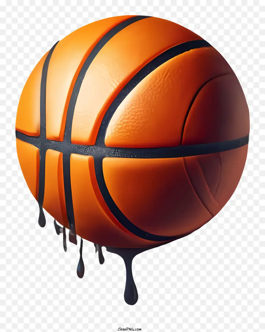 Баскетбол，капающая жидкость PNG