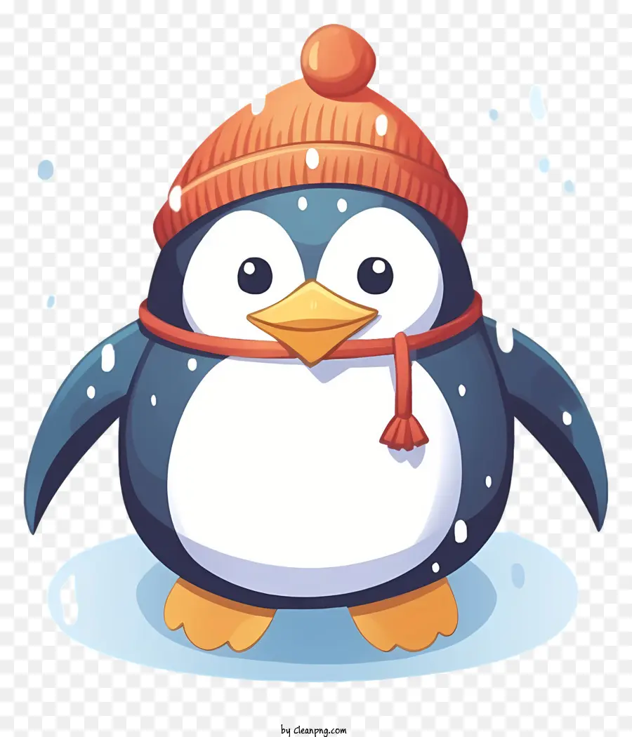 Пингвин，Красная шапка PNG