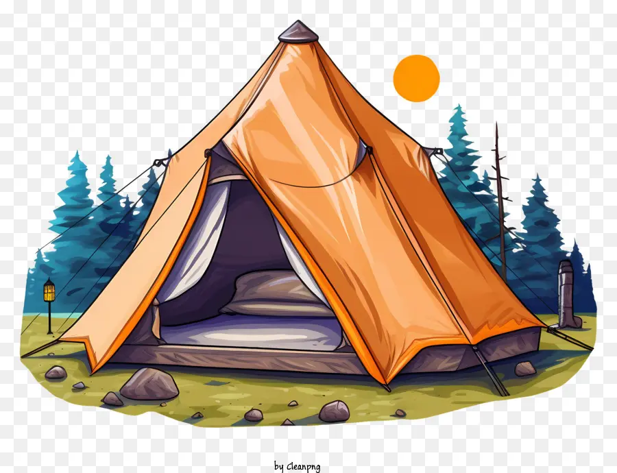 палатка кемпинг，Ночной кемпинг PNG