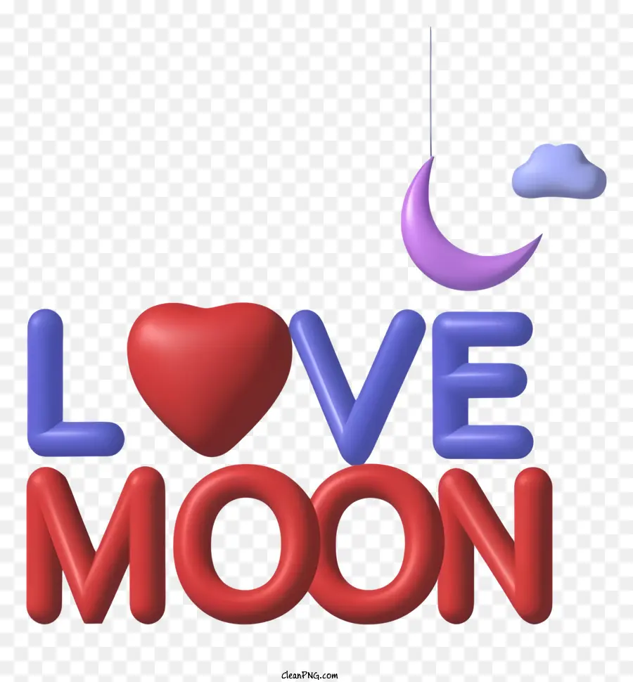 люблю Луну，формы Луны PNG