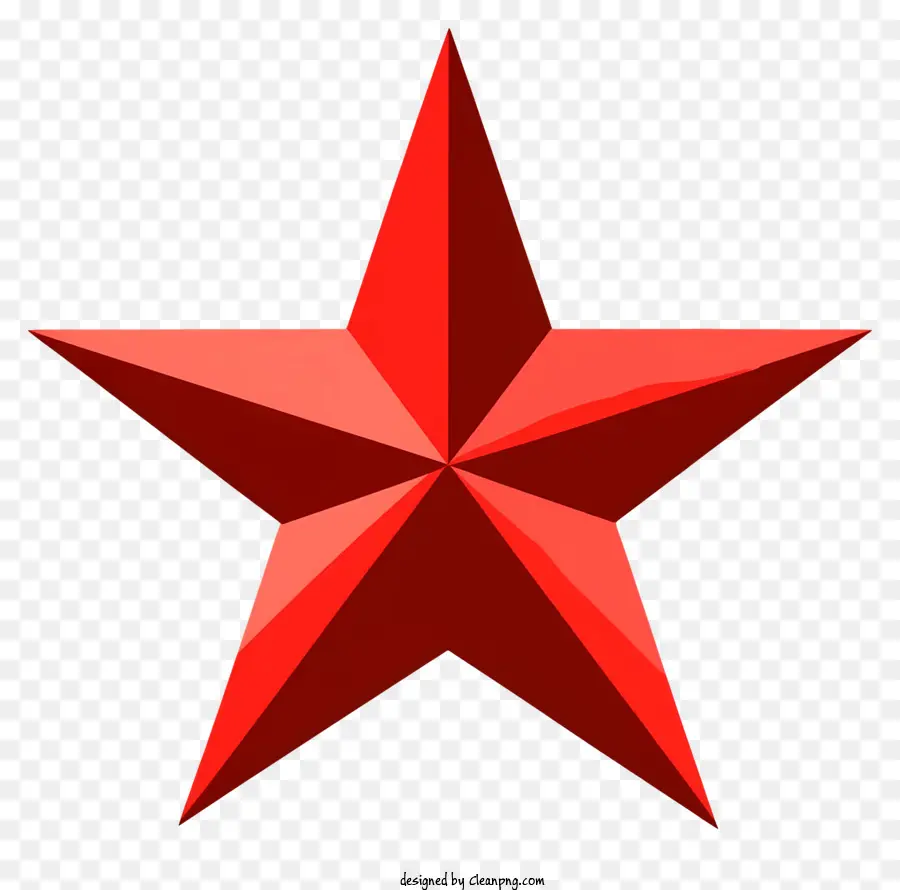 Красная звезда，черный фон PNG
