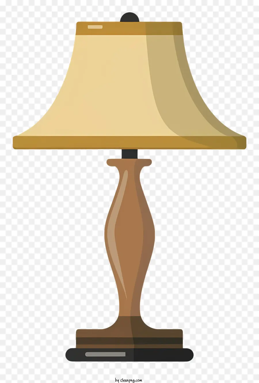 Деревянная настольная лампа，белый оттенок PNG