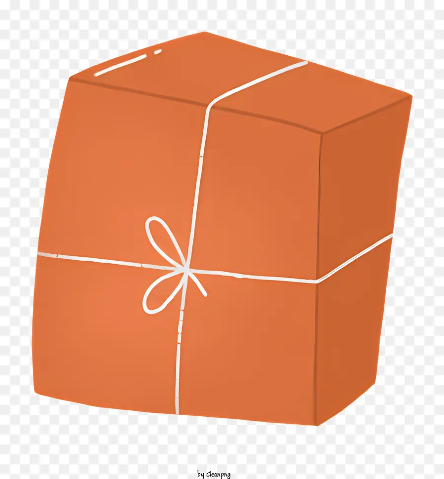 Cube，оранжевая бумага PNG