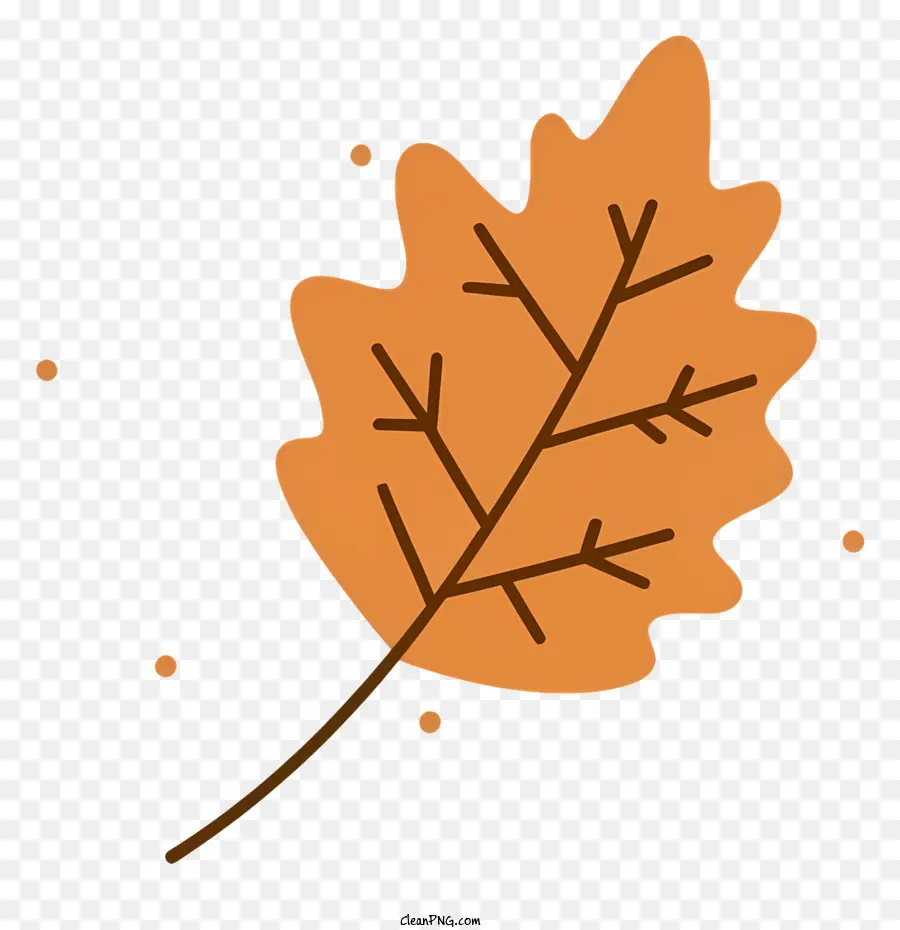 осенний лист，оранжевый PNG