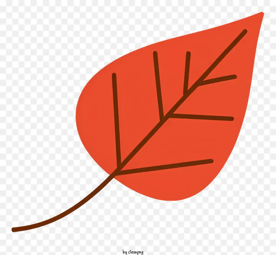 красный лист，коричневые пятна PNG