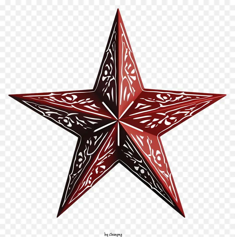 Красная звезда，сложные закономерности PNG