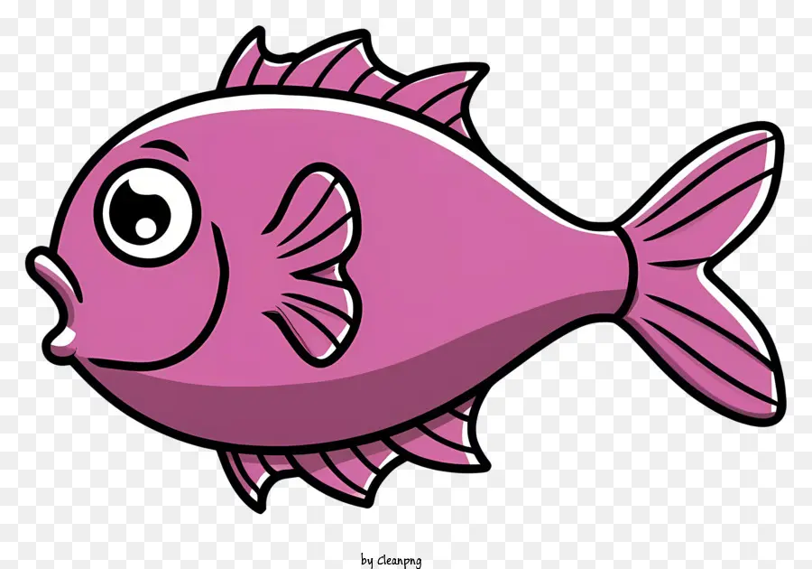 розовый рыба，мультфильм рыбы PNG
