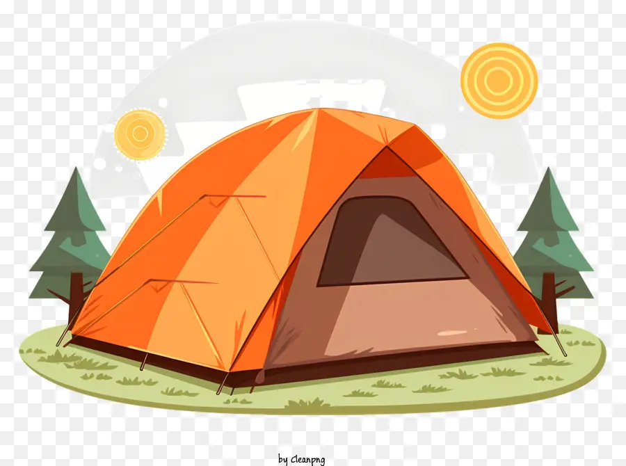 палатка，лес PNG