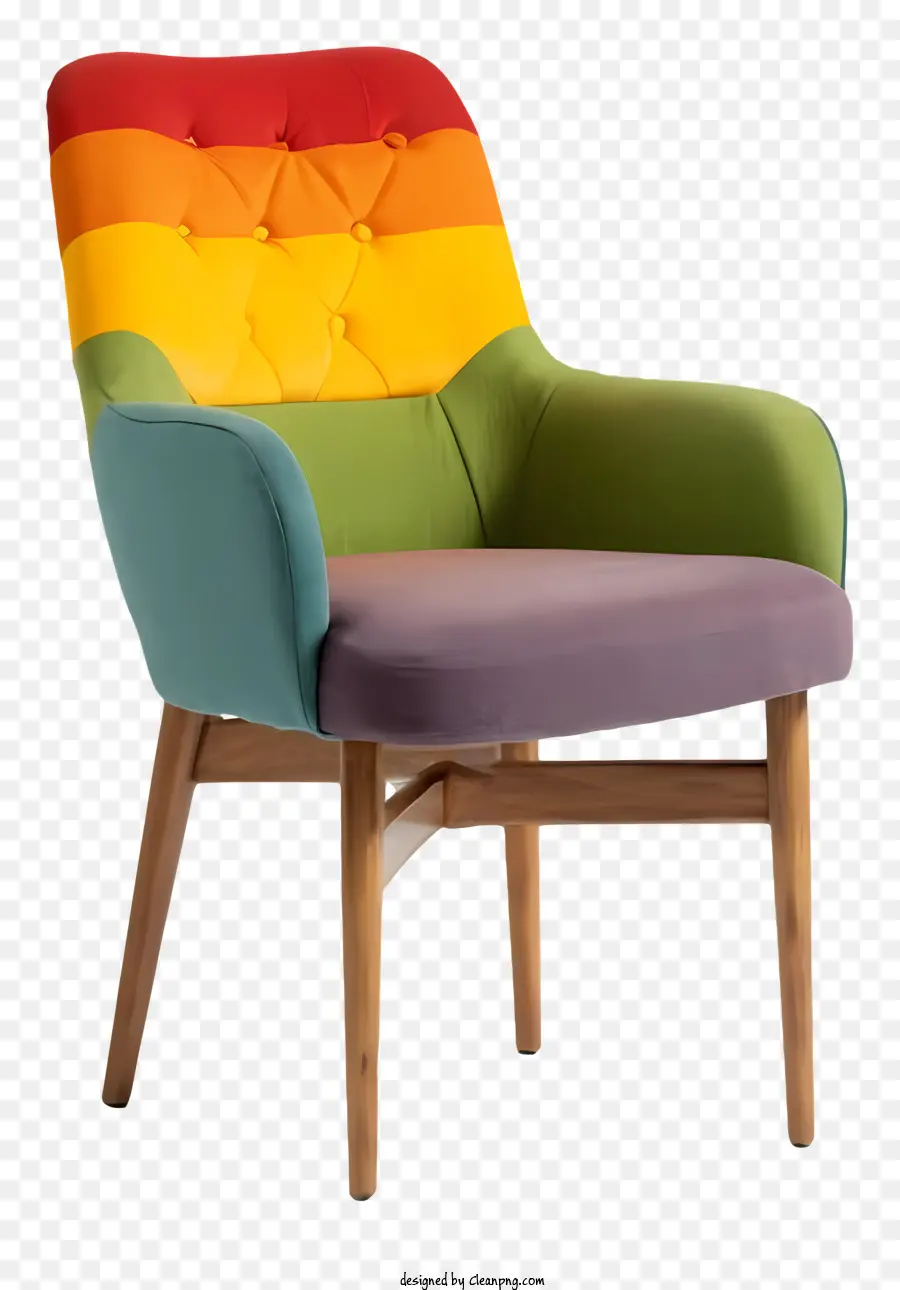 красочный стул，деревянный стул PNG