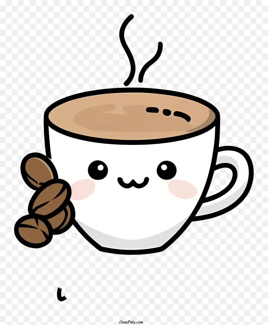 Cup Of Coffee，мультфильм кофе PNG