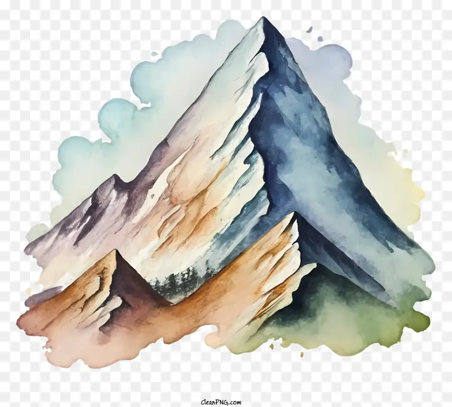 Mountain Landscape，Снежная гора PNG