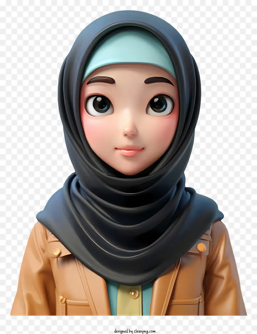 Женщина в хиджабе，Хиджаб мода PNG
