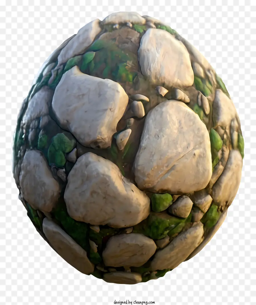 3d модель，Сферический рок мяч PNG