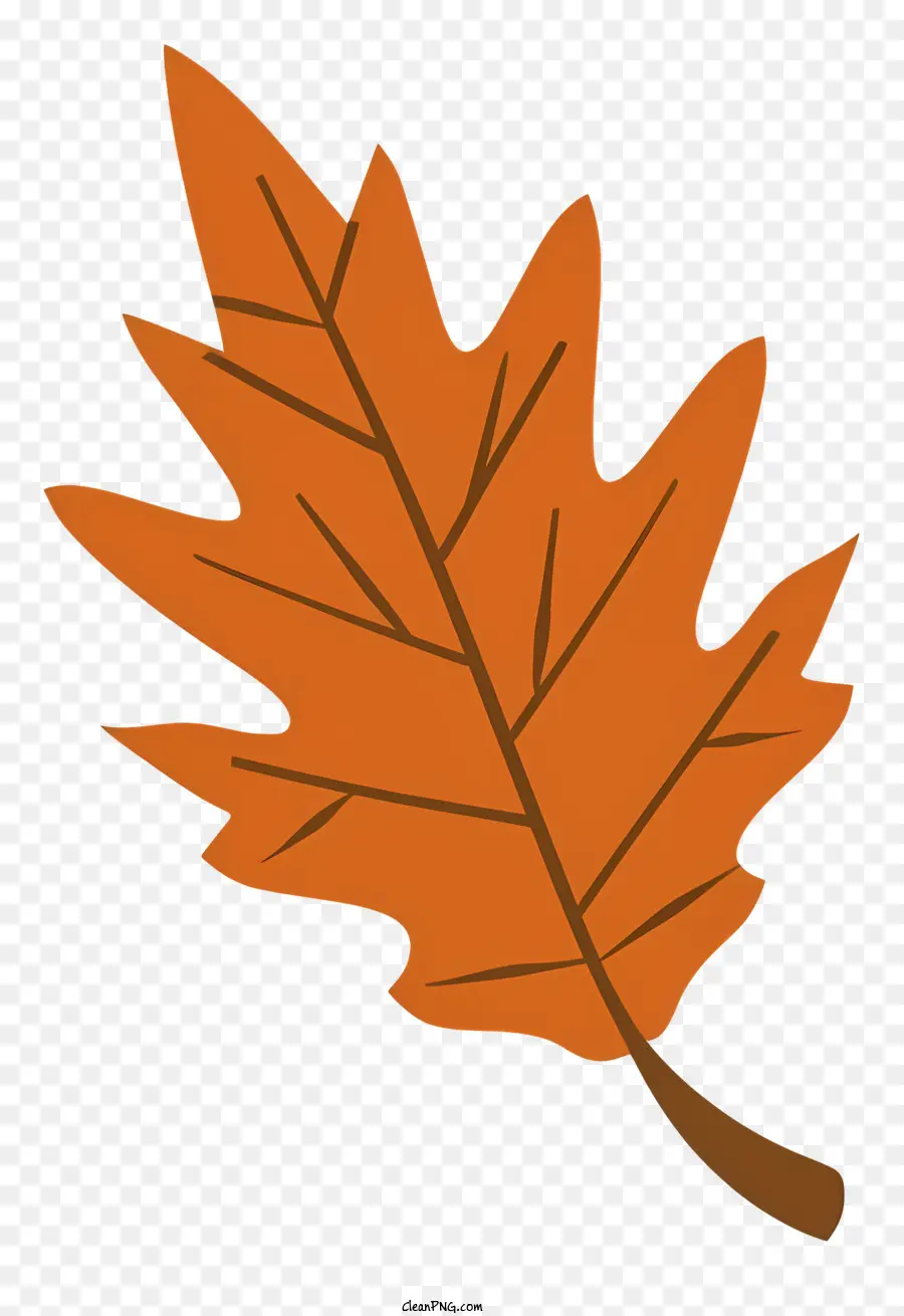 оранжевый лист，вен PNG