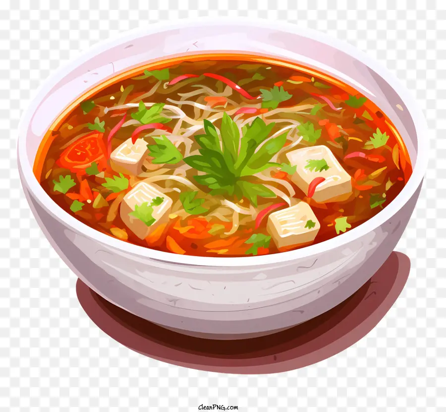 Суп с лапшой，ингредиенты PNG
