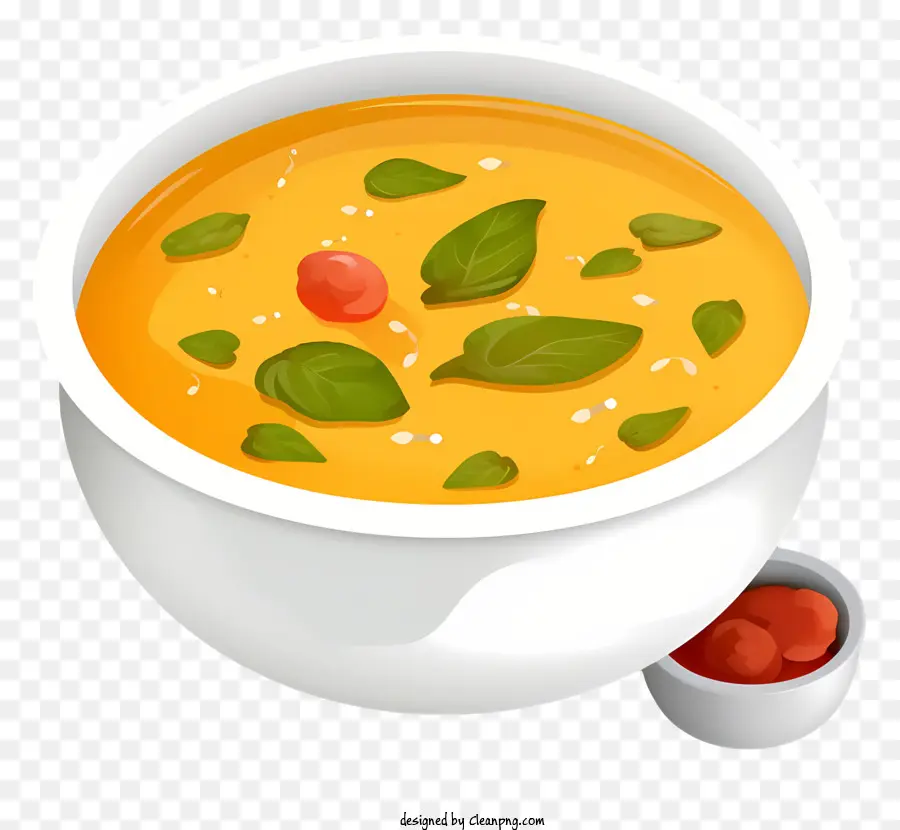 миска супа，Желтый суп PNG