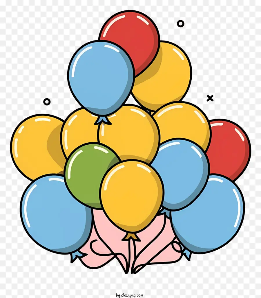 Цветные воздушные шары，латексные шары PNG