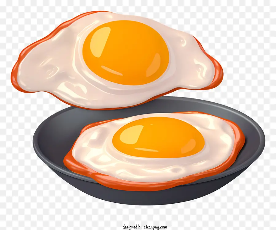 жареные яйца，солнечная сторона вверх PNG
