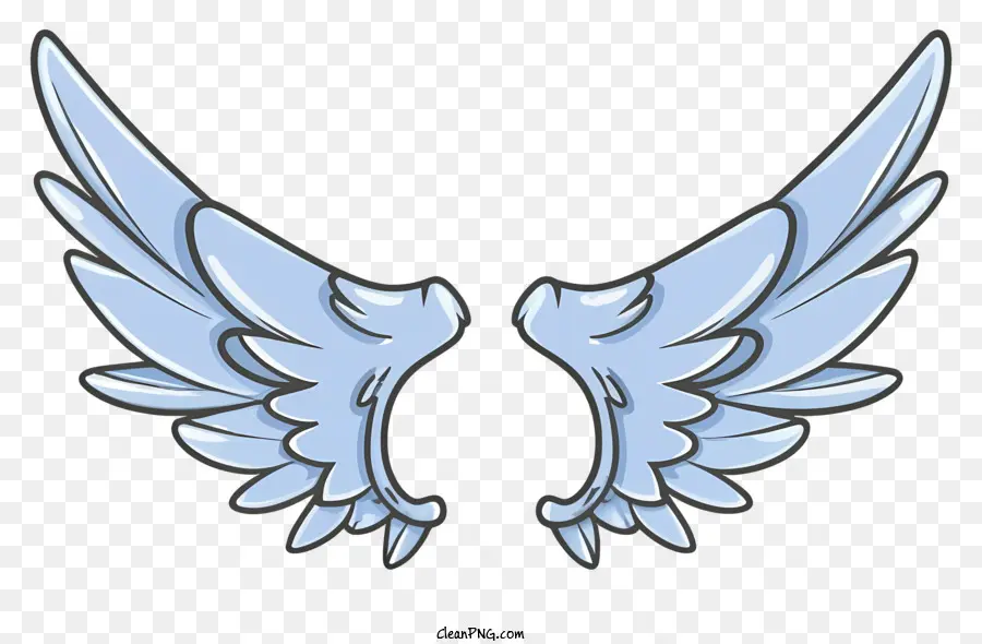крылья ангела，оперенные крылья PNG