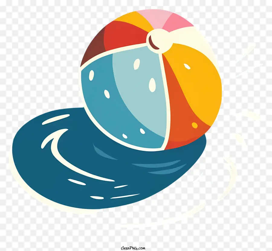 Пляжный мяч，красочный объект PNG