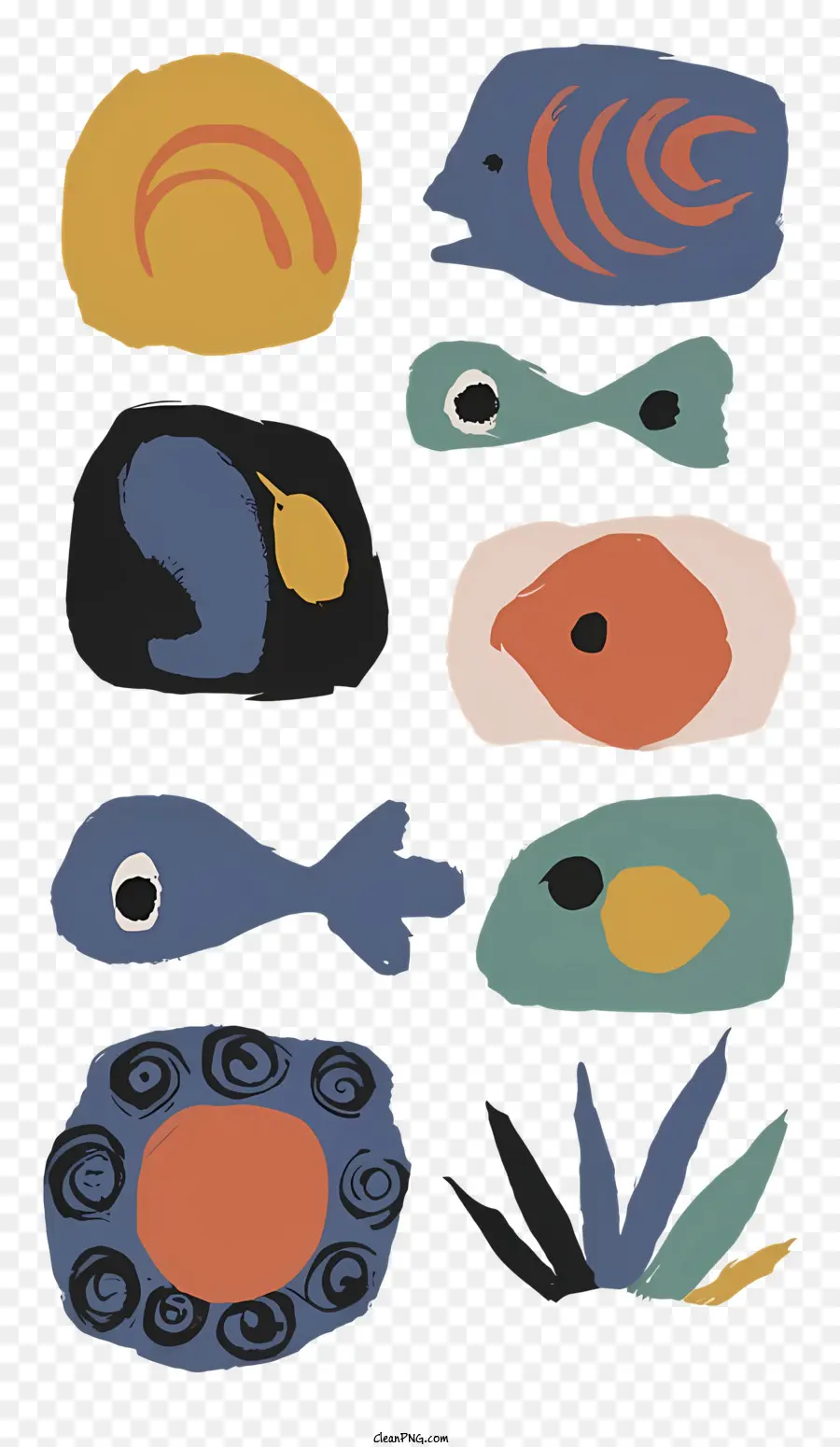 Рыбы，Colors PNG
