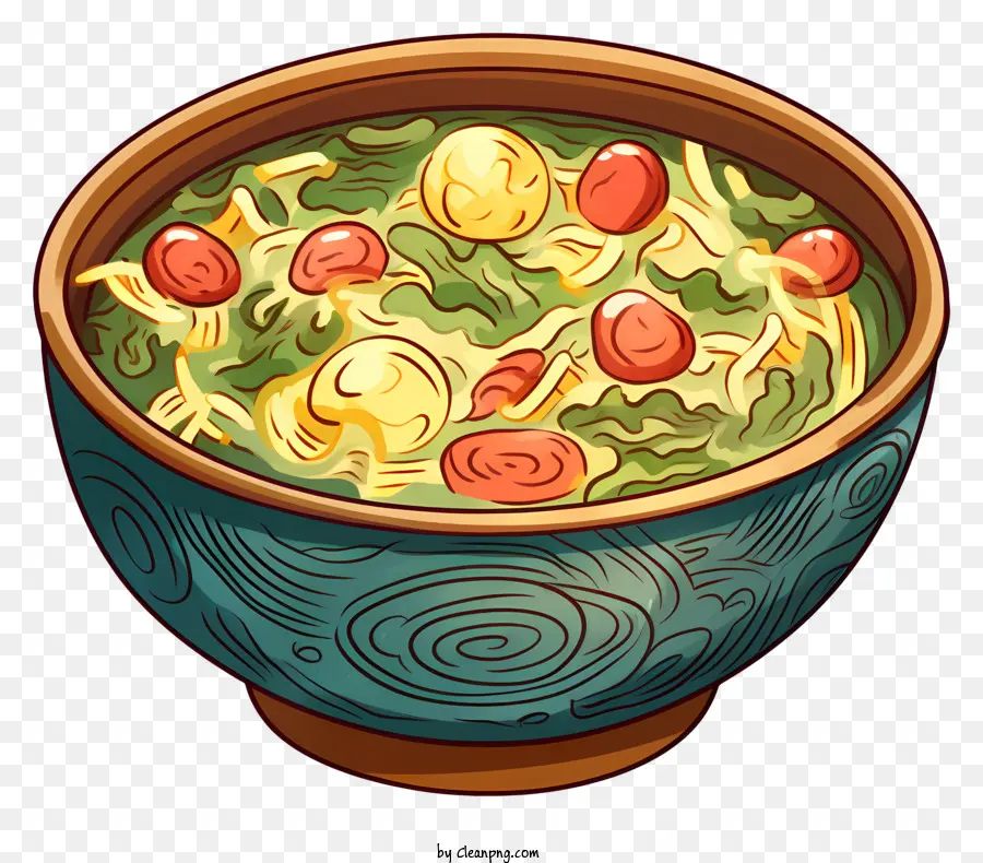 Суп с лапшой，Овощной суп PNG