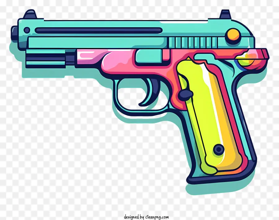 красочный пистолет，мордочка PNG