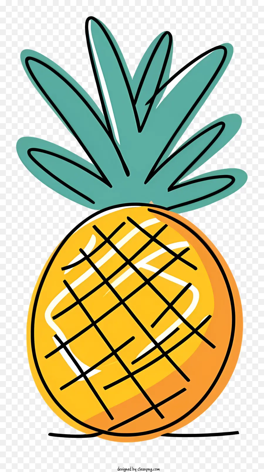 Pineapple，Желтый ананас PNG