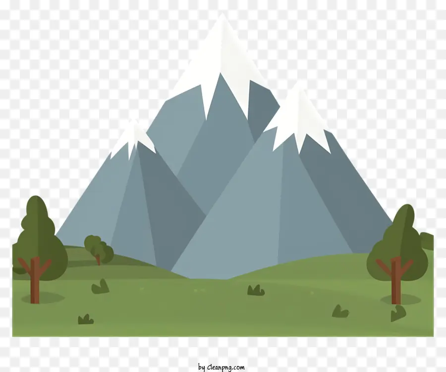 Mountain Landscape，заснеженные горы PNG