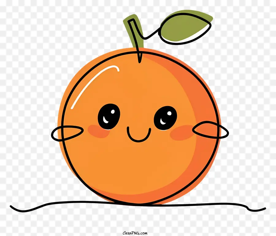 мультипликационный оранжевый，Улыбающийся апельсин PNG