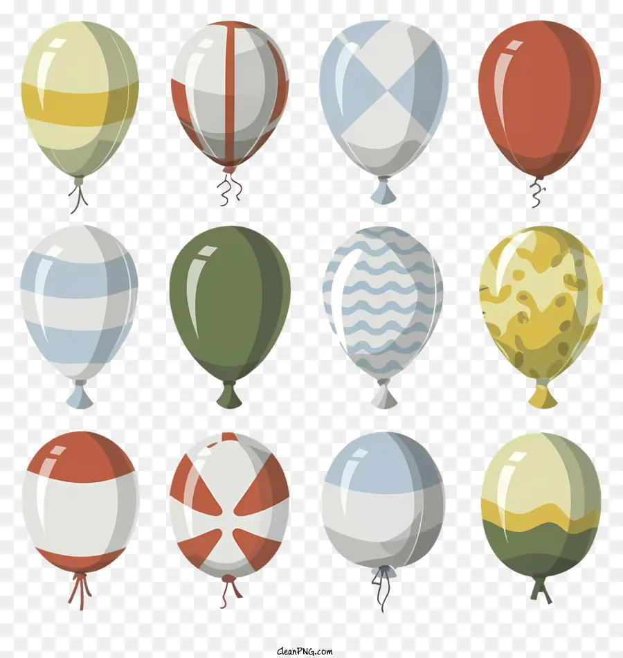 воздушные шары，Цветные воздушные шары PNG