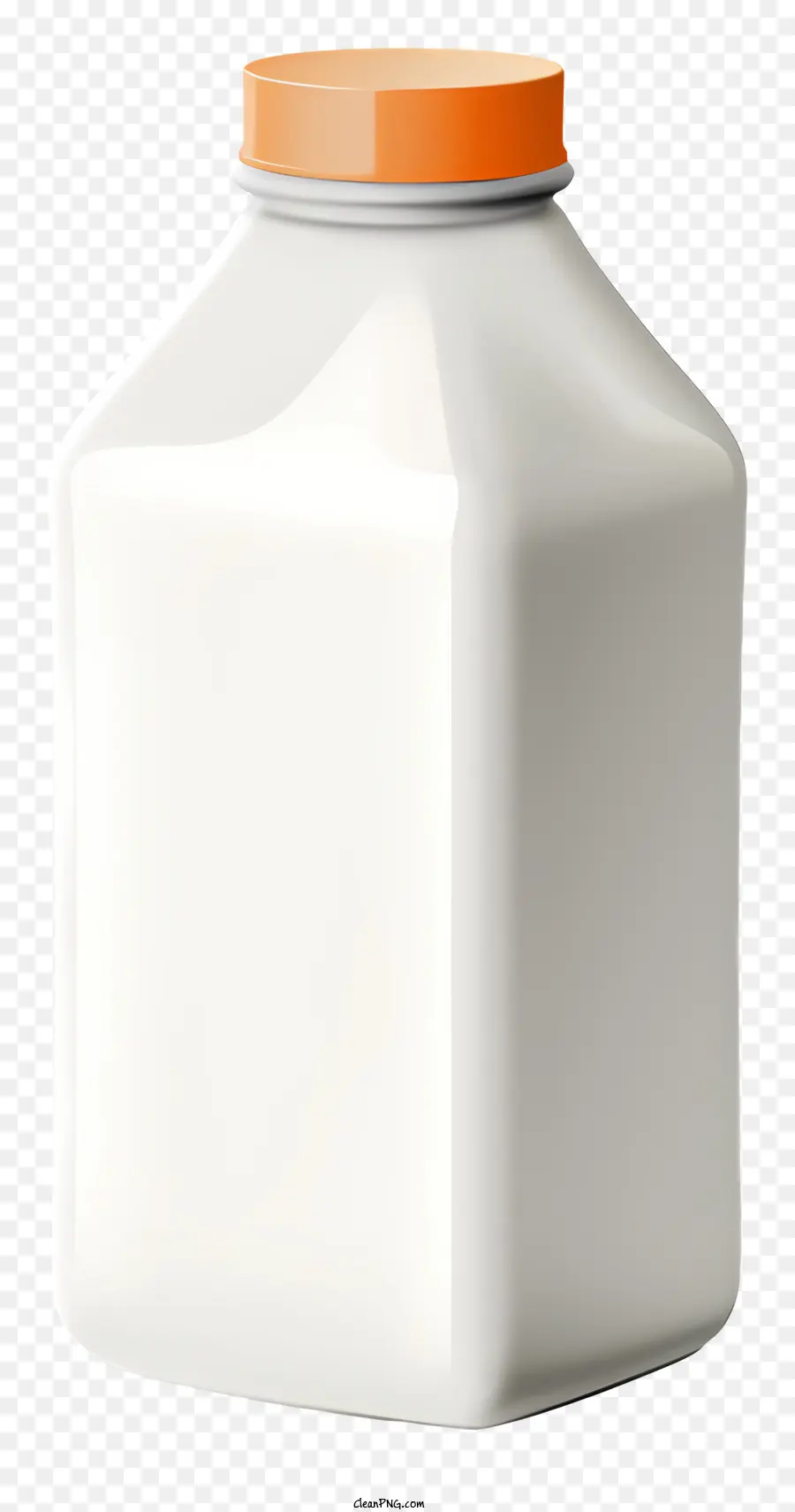 Пластиковая бутылка，белое молоко PNG