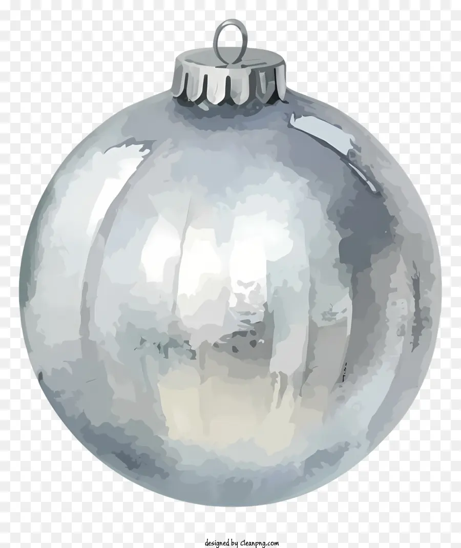 Серебряный металлический шар на цепи，Металлический шар для шарика PNG